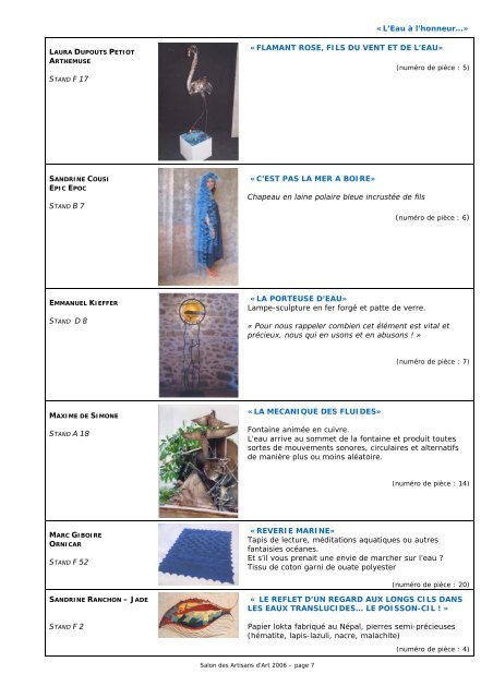 Plan du salon - Parc des Expositions de Toulouse