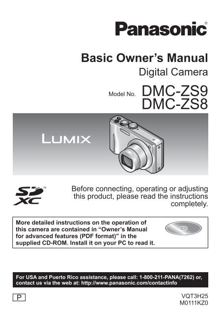 PANASONIC Lumix ZS9 REPAIR SERVICE for your Digital Camera w/60 Day Warranty 