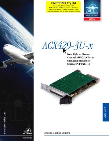 ACX429-3U-x - Unitronix