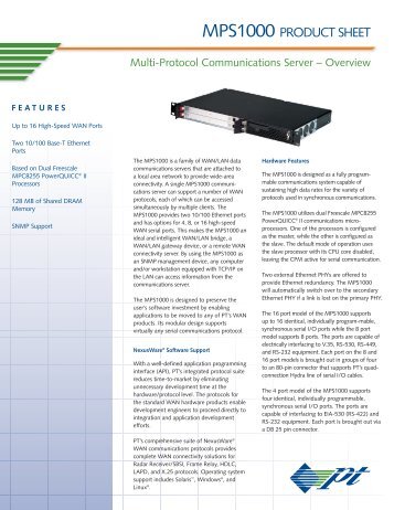 PDF Datasheet - Unitronix