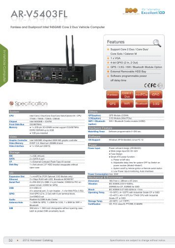 Acrosser AR-V5403FL with Inttgyel Core 2 Duo - Unitronix