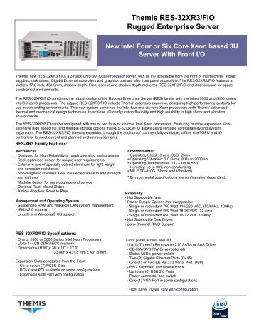 Themis RES-32XR3/FIO Rugged Enterprise Server - Unitronix