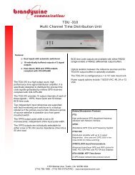 TDU -310 Multi Channel Time Distribution Unit - Unitronix