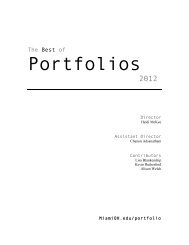 Portfolios - Units.muohio.edu