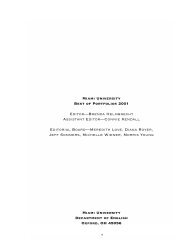 Best of Miami Portfolios 2001 - Units.muohio.edu