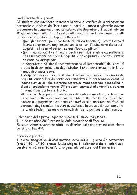 GUIDA DELLO STUDENTE - UniversitÃ  degli Studi della Tuscia