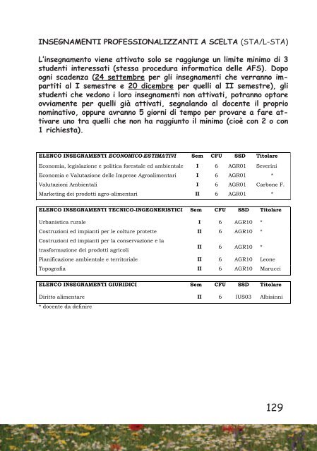 GUIDA DELLO STUDENTE - UniversitÃ  degli Studi della Tuscia