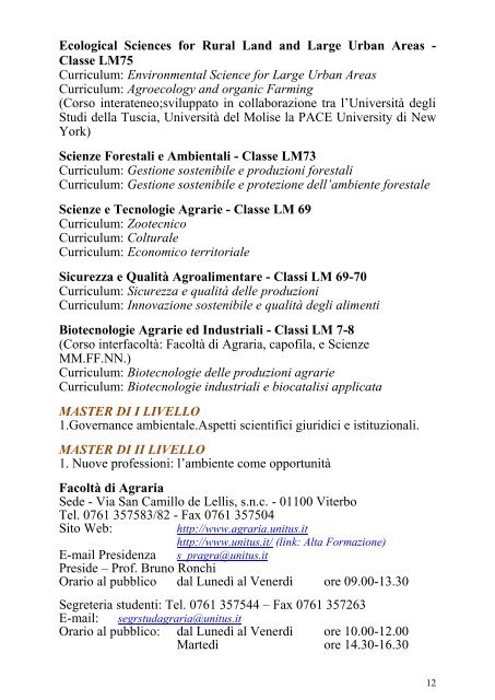 Guida ai Servizi di Ateneo (pdf) - UniversitÃ  degli Studi della Tuscia