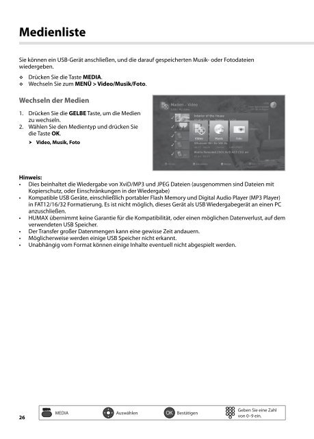 Bedienungsanleitung Humax PR-HD2000C (PDF, 1.6 ... - Unitymedia