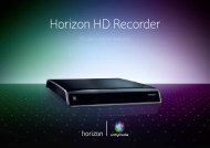 Bedienungsanleitung Horizon HD Recorder (Stand ... - Unitymedia