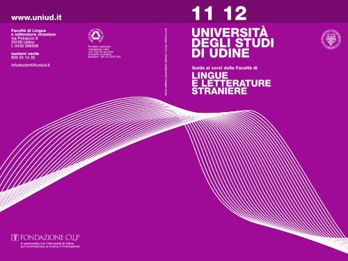 Guida ai corsi a.a. 2011/12 - UniversitÃ  degli studi di Udine