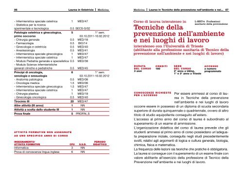 Medicina - UniversitÃ  degli studi di Udine