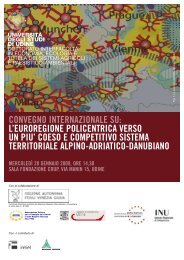 Locandina convegno - UniversitÃ  degli studi di Udine