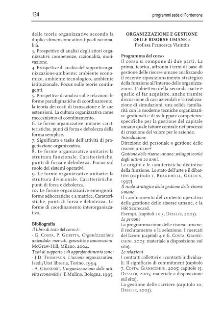 â¢GUIDA ECONOMIA 07-08 - UniversitÃ  degli studi di Udine