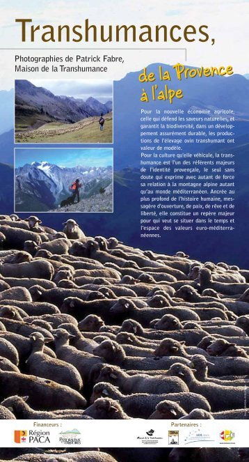 La transhumance - UniversitÃ© d'Avignon et des Pays de Vaucluse