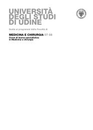 Guida ai programmi del Corso di Laurea Specialistica in Medicina e ...