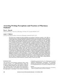 Assessing Writing Perceptions and Practices of Pharmacy ... - AJPE