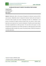 issn: 2278-6236 globalization and its impact on ... - Garph.co.uk