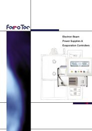 Electron Beam Power Supplies & Evaporation Controllers - Ferrotec