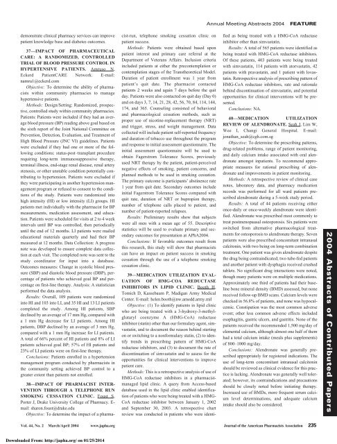 Downloaded - Journal of American Pharmacists Association