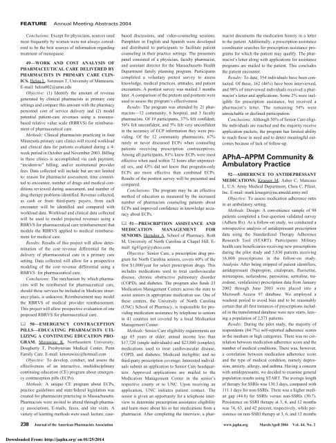 Downloaded - Journal of American Pharmacists Association