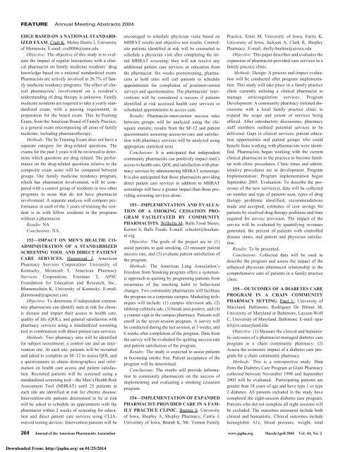 Downloaded - Journal of American Pharmacists Association