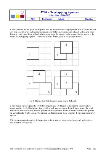 3790 - Overlapping Squares