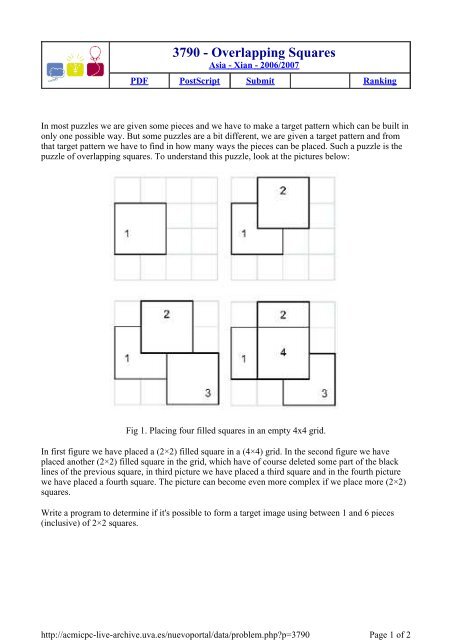 3790 - Overlapping Squares