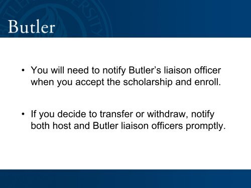 Tuition Exchange at Butler University