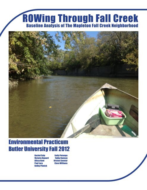 ROWing Through Fall Creek - Butler University