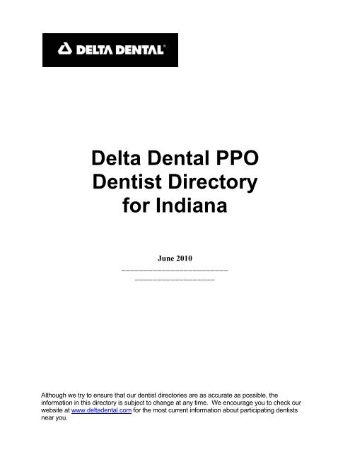 Delta Dental PPO.sv - Butler University