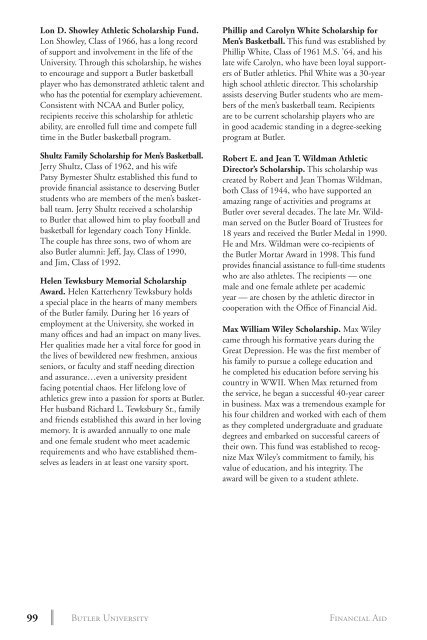 2 0 1 3 bulletin - Butler University