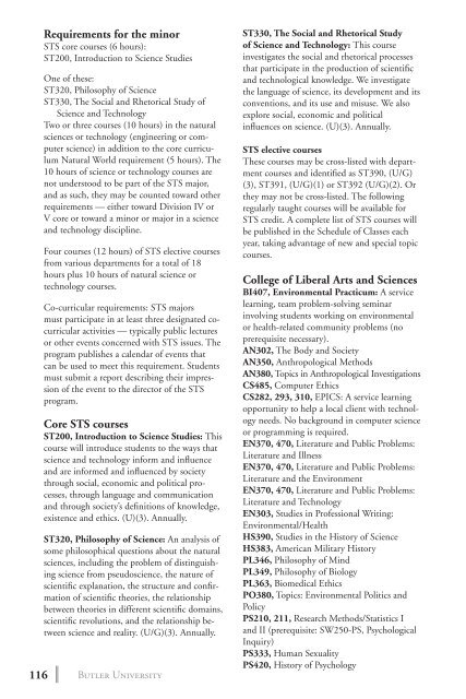 2 0 1 3 bulletin - Butler University