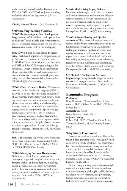 2 0 1 3 bulletin - Butler University