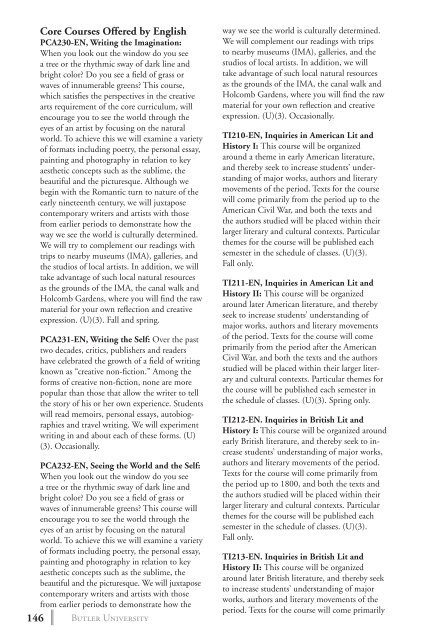 2 0 1 3 bulletin - Butler University