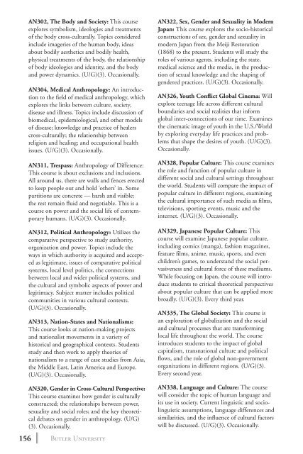 2 0 1 3 bulletin - Butler University