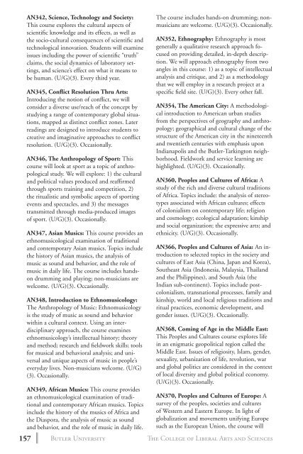 2 0 1 3 bulletin - Butler University