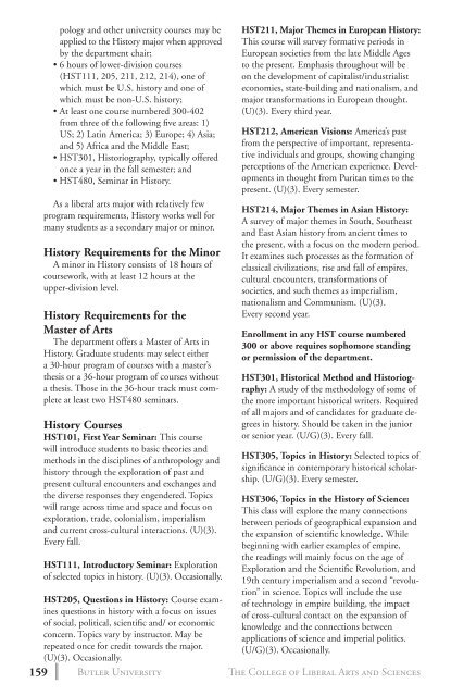 2 0 1 3 bulletin - Butler University