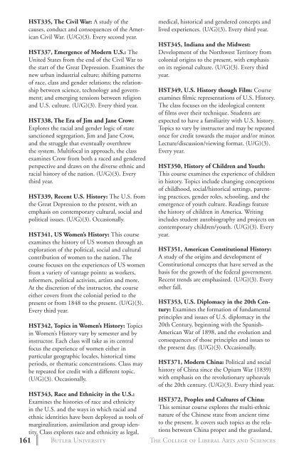 2 0 1 3 bulletin - Butler University