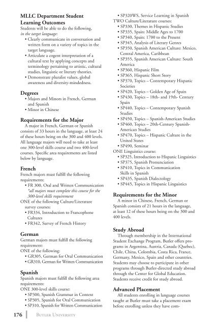 2 0 1 3 bulletin - Butler University