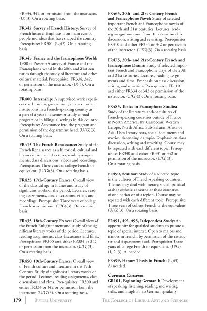 2 0 1 3 bulletin - Butler University