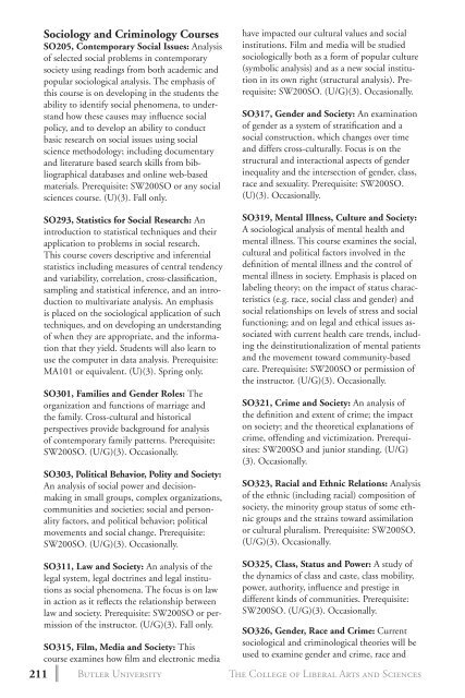 2 0 1 3 bulletin - Butler University