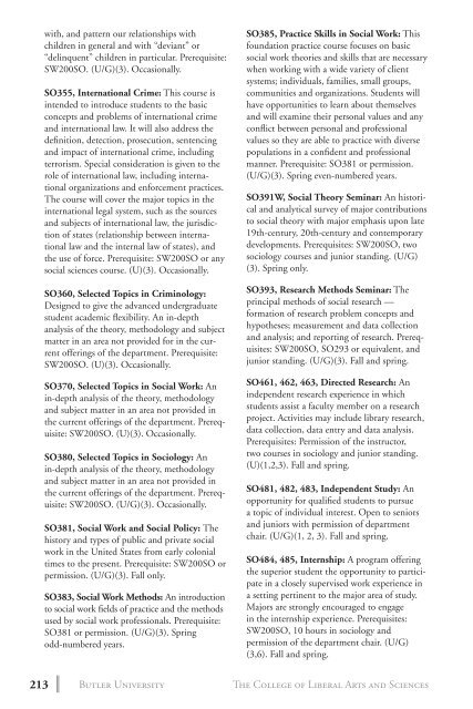 2 0 1 3 bulletin - Butler University