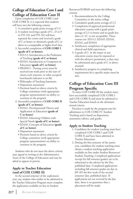 2 0 1 3 bulletin - Butler University