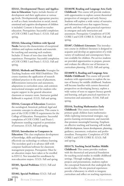 2 0 1 3 bulletin - Butler University