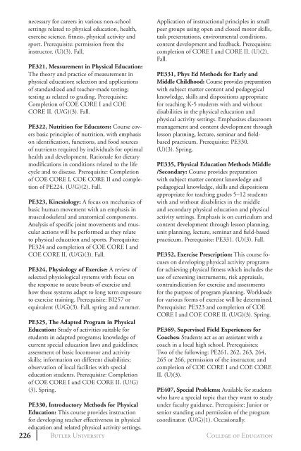 2 0 1 3 bulletin - Butler University