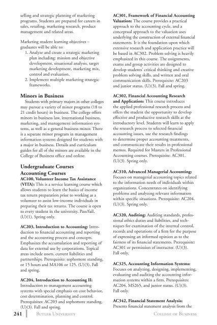 2 0 1 3 bulletin - Butler University