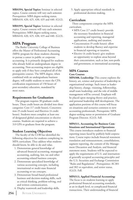 2 0 1 3 bulletin - Butler University