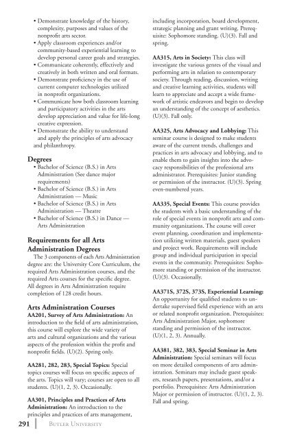 2 0 1 3 bulletin - Butler University