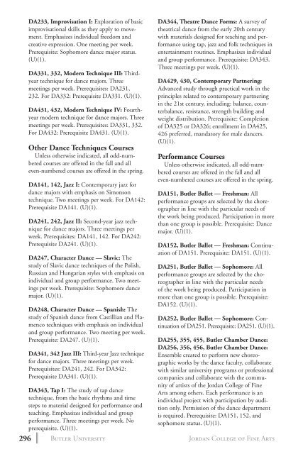 2 0 1 3 bulletin - Butler University